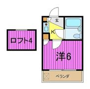 アミューズメント芝第2の間取り画像