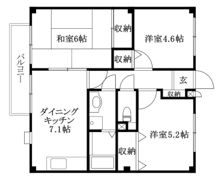 フォブールオオニシの間取り画像