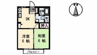 アザレアタウン B棟の間取り画像