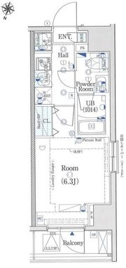 エストゥルース横濱吉野町の間取り画像