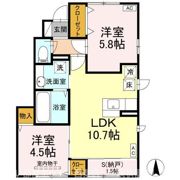 スクエア古川 C棟の間取り画像