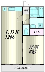 クローバーハイムⅡの間取り画像