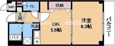 グランベール壱番館の間取り画像