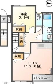 秋桜の間取り画像