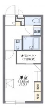 レオパレスフローレス州見台の間取り画像