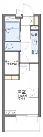 レオパレス与野アムールの間取り画像