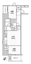 WORVE横浜伊勢佐木町の間取り画像