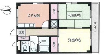 サンハイツ山本の間取り画像
