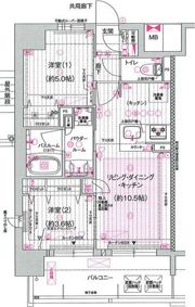 プレサンスレイズ茶屋ヶ坂の間取り画像