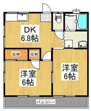 コーポツカサの間取り画像