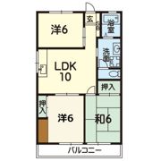 錦ヶ丘ハイツB棟の間取り画像