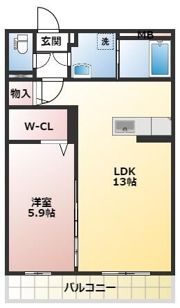 アスペルジュの間取り画像