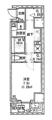クレールフォンテーヌの間取り画像