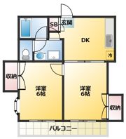 コーポサニーの間取り画像