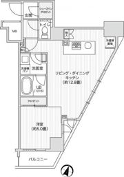 レジディア笹塚Ⅱの間取り画像