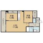 優渾水前寺の間取り画像