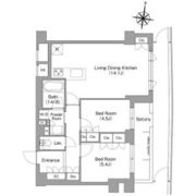 ミレーネ神戸住吉本町の間取り画像