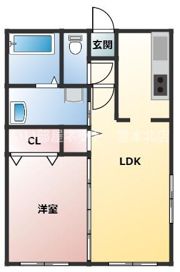 グランディールⅡの間取り画像