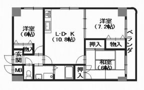 パークヒルズ5番館の間取り画像
