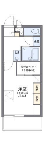 レオパレスサンパティークの間取り画像