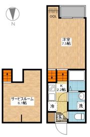 CASA.ⅥK（カーサ ロクケイ）の間取り画像