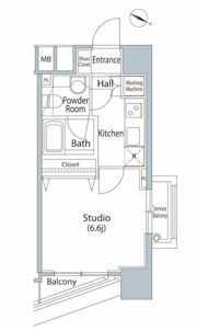 ファーストリアルタワー新宿の間取り画像
