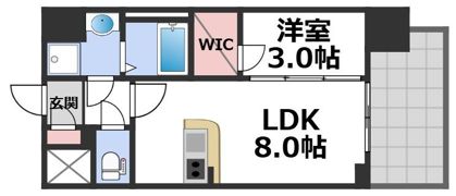 エスリード大阪城EASTの間取り画像