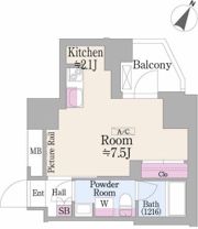 グランハイツ曙橋の間取り画像