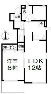 フレシア北町の間取り画像