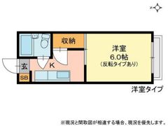 コーポ難波の間取り画像