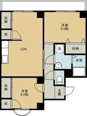 中山マンションの間取り画像