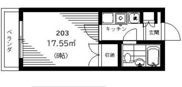 フローラ鶴見の間取り画像