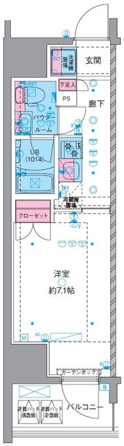 GENOVIA横浜石川町の間取り画像