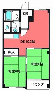 ハイツアップルの間取り画像