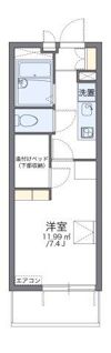 レオパレスエトワール 栗林の間取り画像