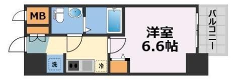 エグゼ大阪CITYアインツの間取り画像