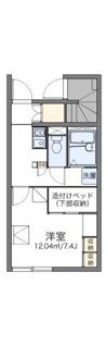 レオパレスウッド ワークの間取り画像