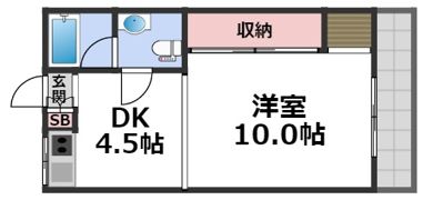 エクセル今里マンションの間取り画像