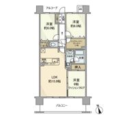 クレストシティタワーズ浦安リバータワー棟の間取り画像