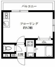プリティーメゾンの間取り画像