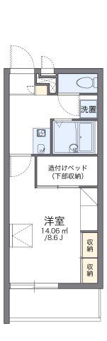 レオパレスエクレール今の間取り画像