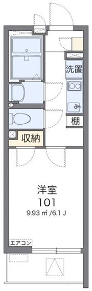 クレイノフラットメイト桜の間取り画像