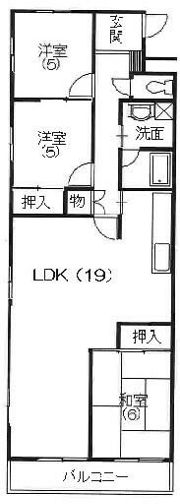 マンション寺田の間取り画像