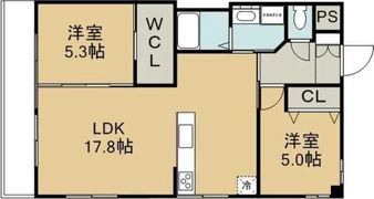 ツインヒルズ Bの間取り画像