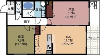 プレミアコート星ヶ丘の間取り画像