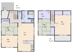 上尾日の出戸建の間取り画像