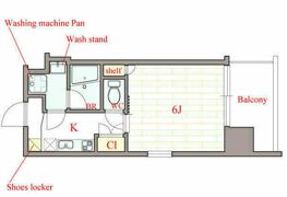 Primavera Nishi Shinsaibashi(プリマヴェーラニシシンサイバシ)の間取り画像