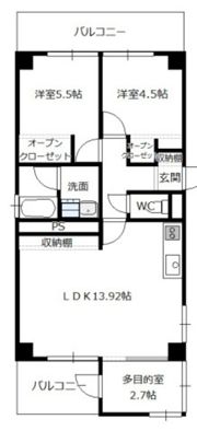 府中大須第二マエダビルの間取り画像