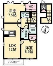 ルミエール波多見の間取り画像