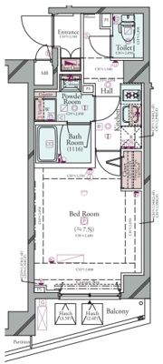 コンシェリア清澄白河 THE RESIDENCEの間取り画像